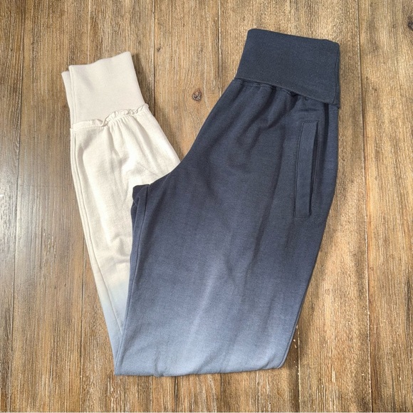 Young Fabulous & Broke Gray Ombré Jogger Sweatants Ultra Soft - Picture 2 of 9